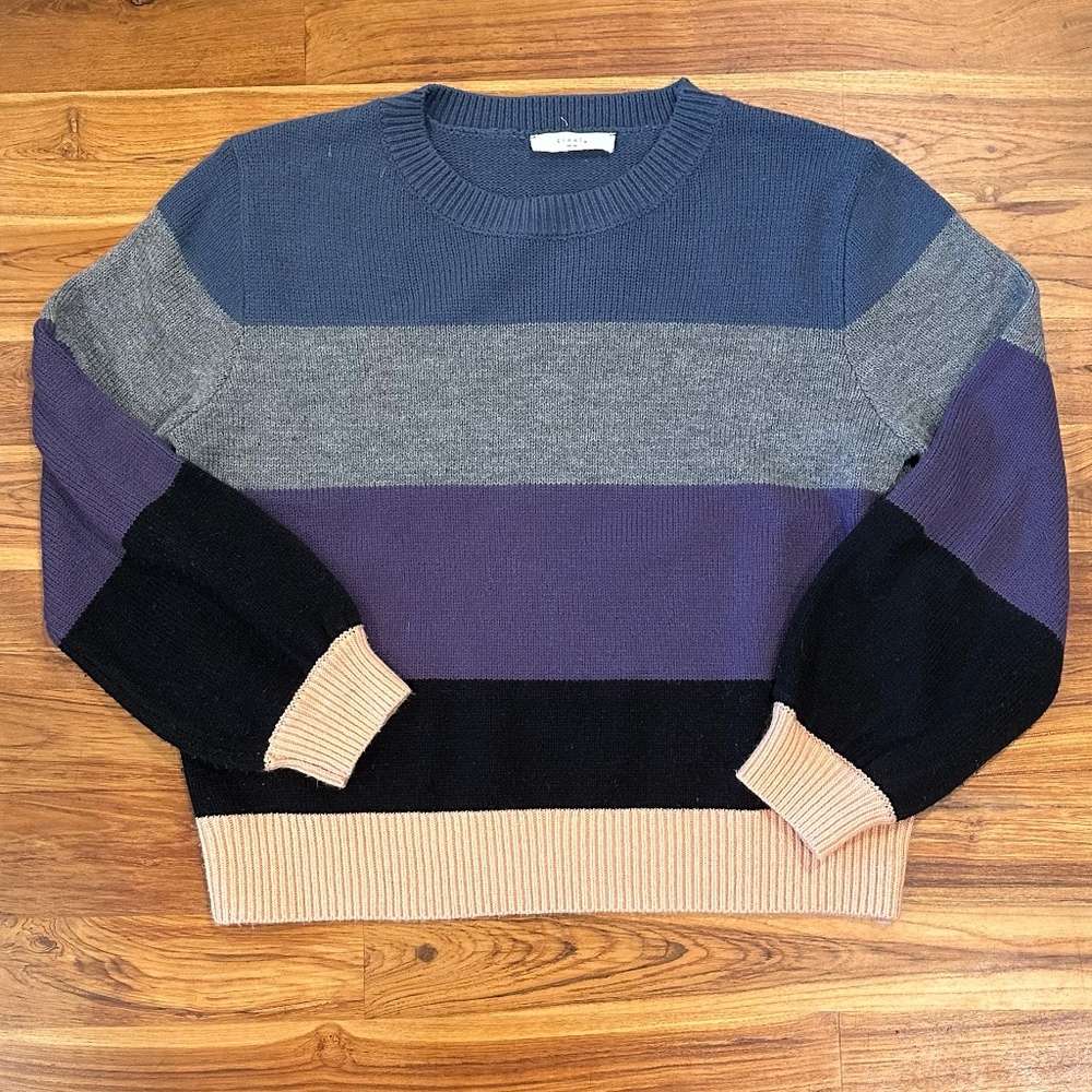 Elodie Striped Sweater Size Medium